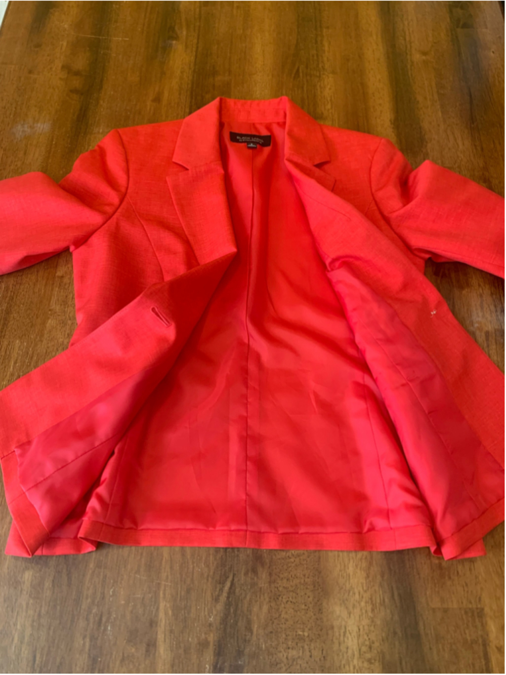 Black Label by Evan-Picone Red Blazer Size 8 - Picture 6 of 7